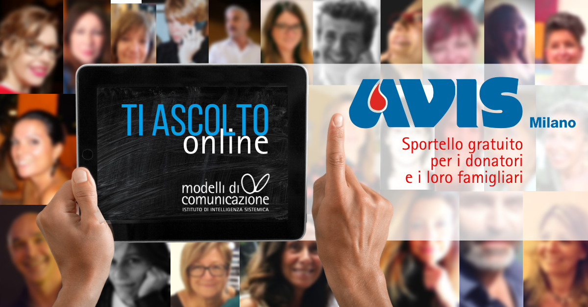 Ti ascolto: sportello counseling online per AVIS Milano
