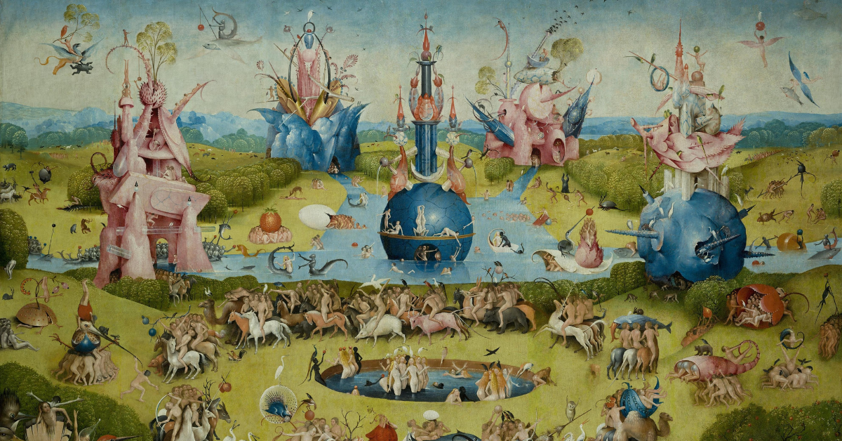 Dettaglio da "Il giardino delle delizie" di Hieronymus Bosch