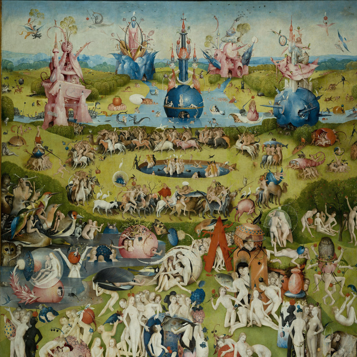 Dettaglio da "Il giardino delle delizie" di Hieronymus Bosch